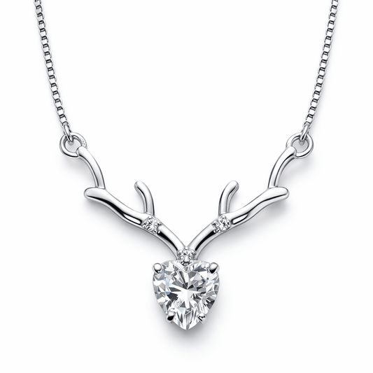 Antler Heart Necklace