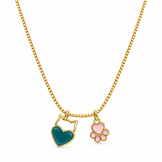 Cute Heart Charm Necklace