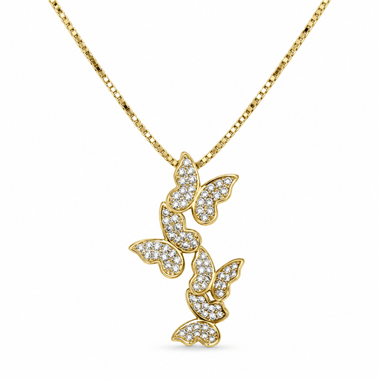 Butterfly Cluster Necklace