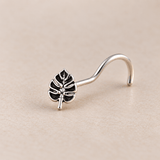 Monstera Leaf Nose Pin