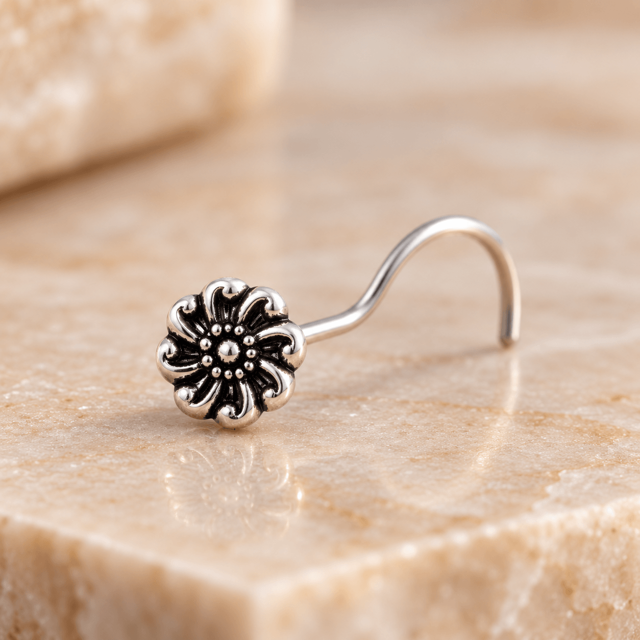 Vintage Bloom Nose Pin