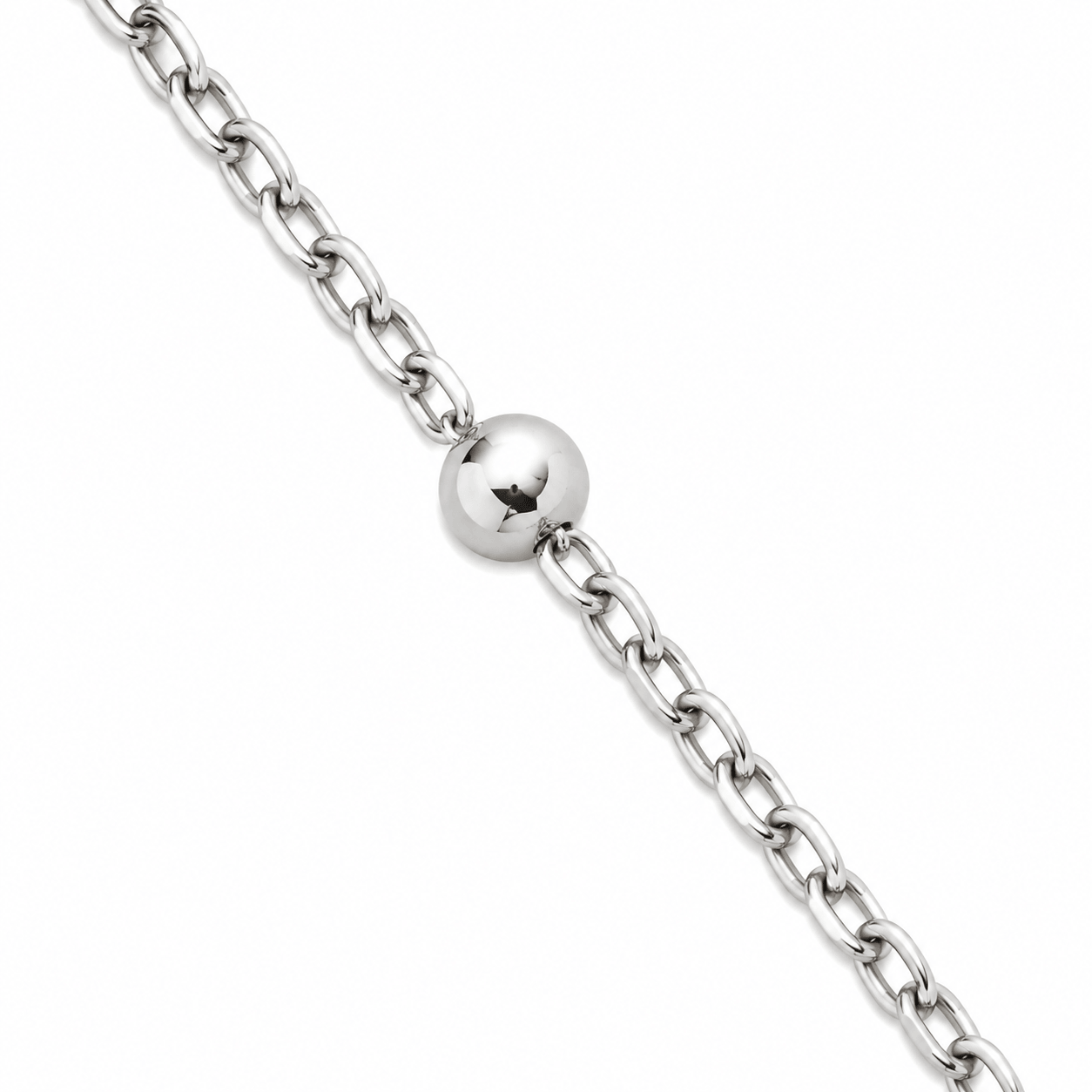 Silver Beaded Chain