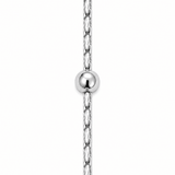 Silver Beaded Link Chain