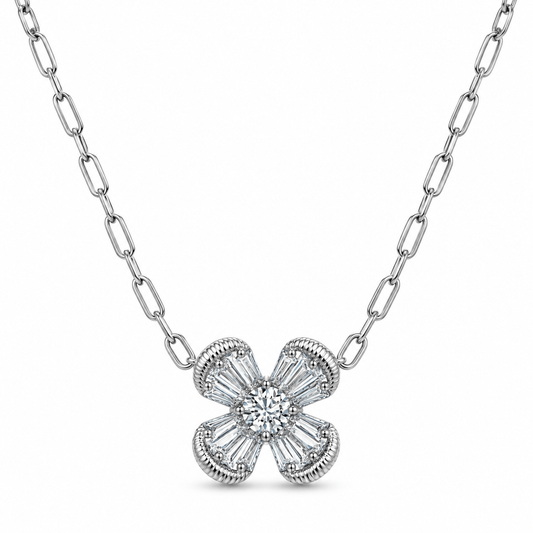 Floral Crystal Necklace