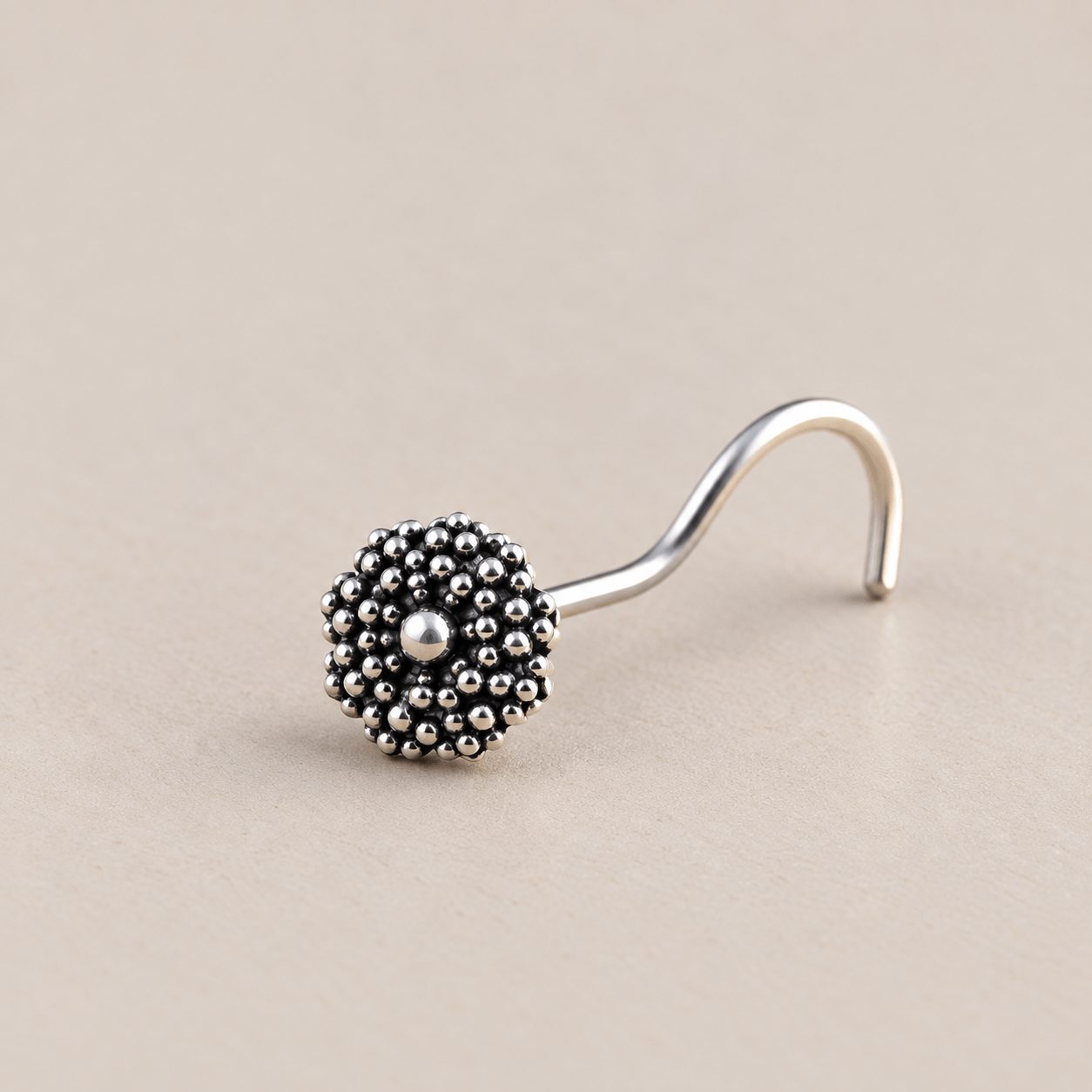 Beaded Bloom Nose Pin