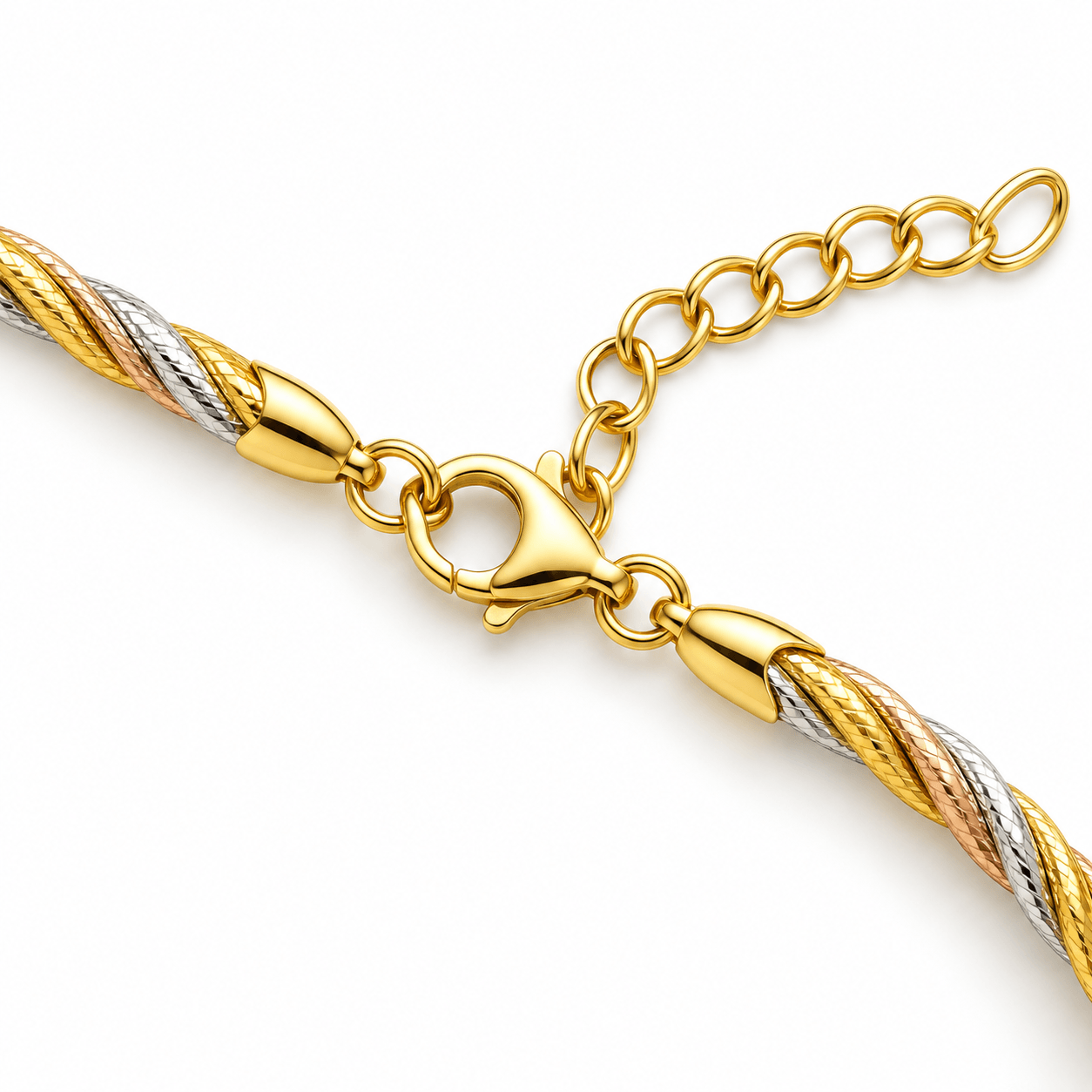 Tri-Tone Twist Bracelet