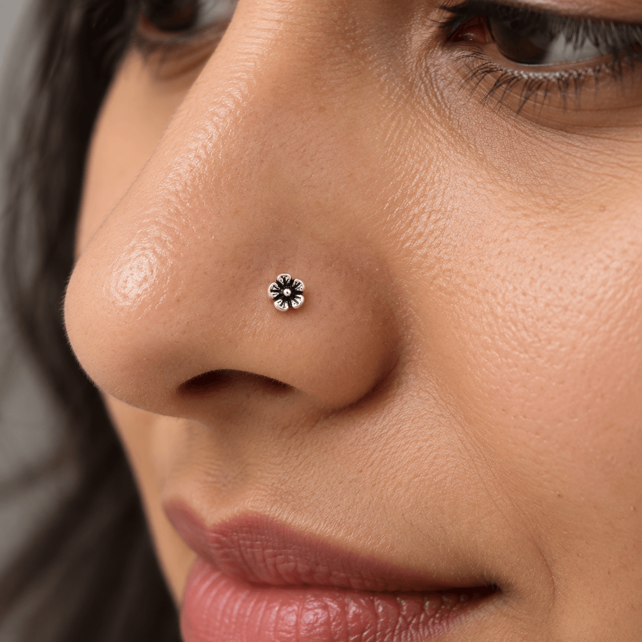 Vintage Floral Nose Pin