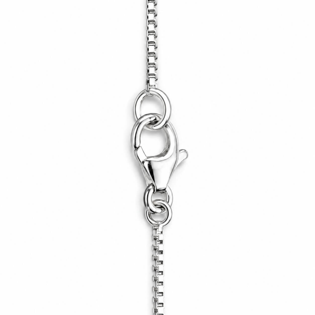 Silver Heart Infinity Necklace