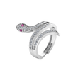 MoonGaze Snake Ring