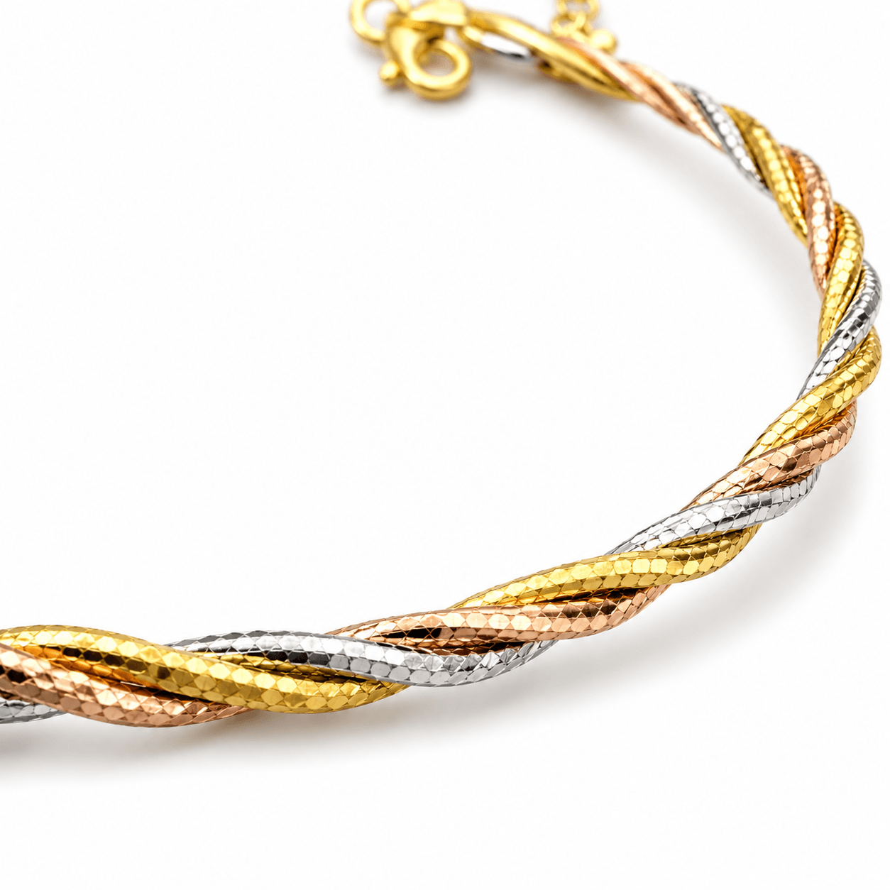 Tri-Tone Twist Bracelet