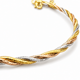 Tri-Tone Twist Bracelet