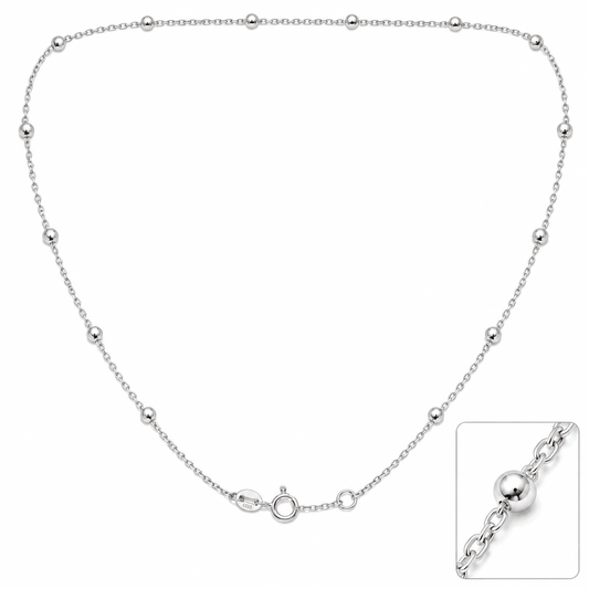 Silver Beaded Chain