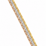 Tri Tone Diamond Cut Chain