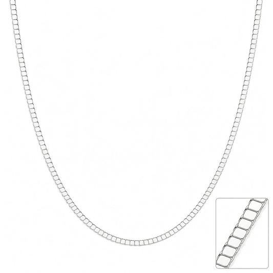 Silver Box Link Chain