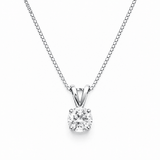 Round Solitaire Pendant Necklace