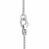 Silver Heart Infinity Necklace