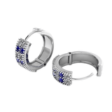 OceanMist Silver Hoops