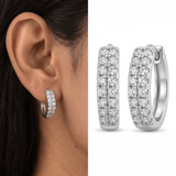 Zircon Hoop Earrings