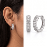 Zircon Hoop Earrings