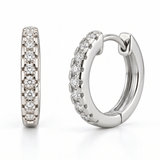 Zircon Hoop Earrings