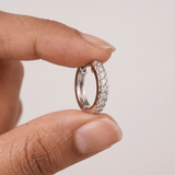 Zircon Hoop Earrings