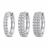 Zircon Hoop Earrings