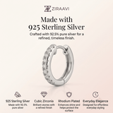 Zircon Hoop Earrings