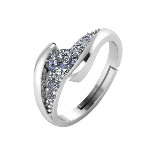 CrystalLuxe Solitaire Ring