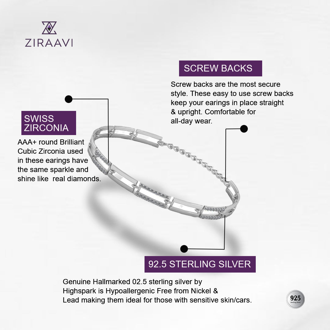 Convenient Fashionable 925 Silver Bracelet for Ladies