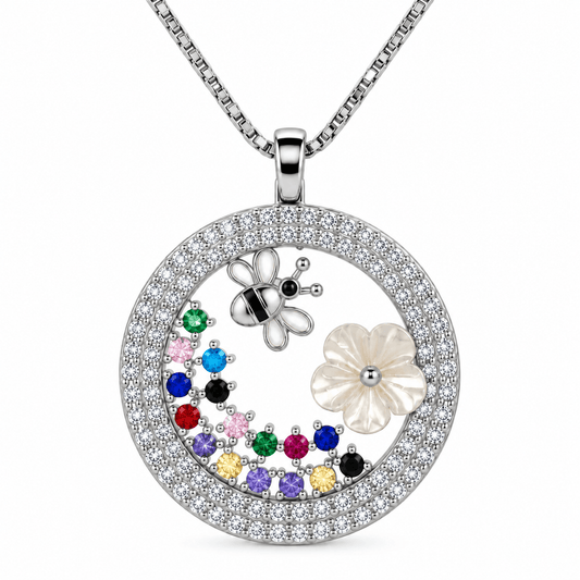 Bee Garden Pendant Necklace