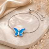 Blue Butterfly Adjustable Bracelet