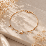 Delicate CZ Charm Bracelet