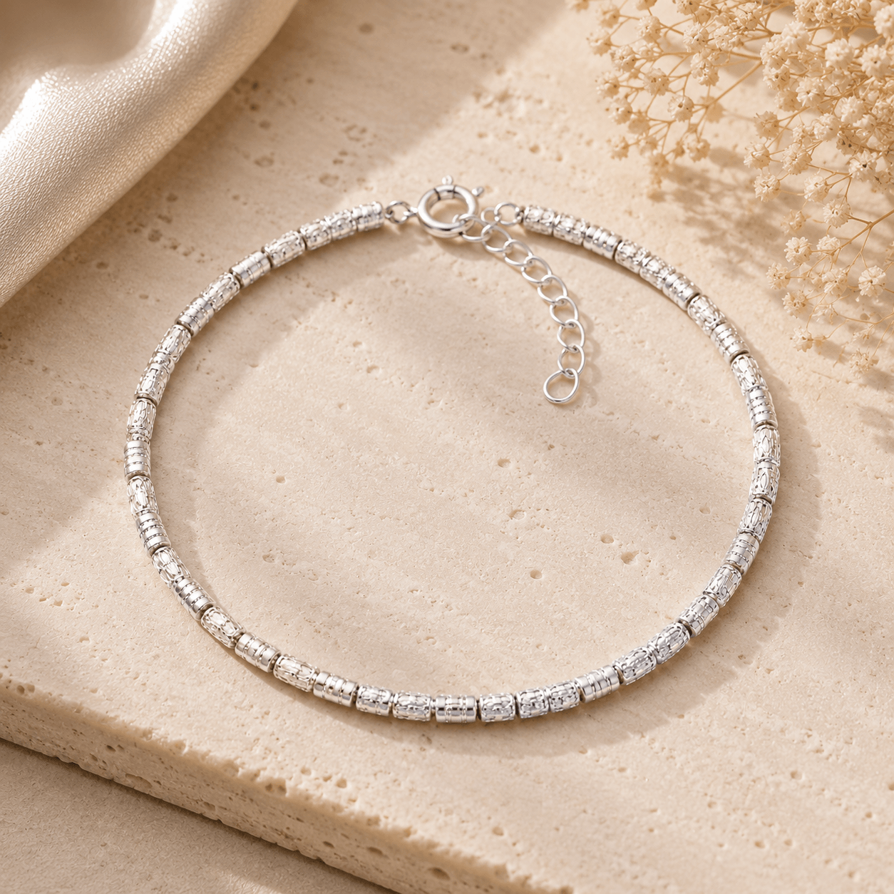 Elegant CZ Tennis Bracelet in Sterling Silver