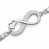 Heart & Infinity Tennis Bracelet