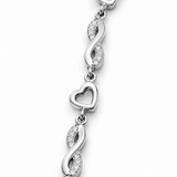 Heart & Infinity Link Bracelet