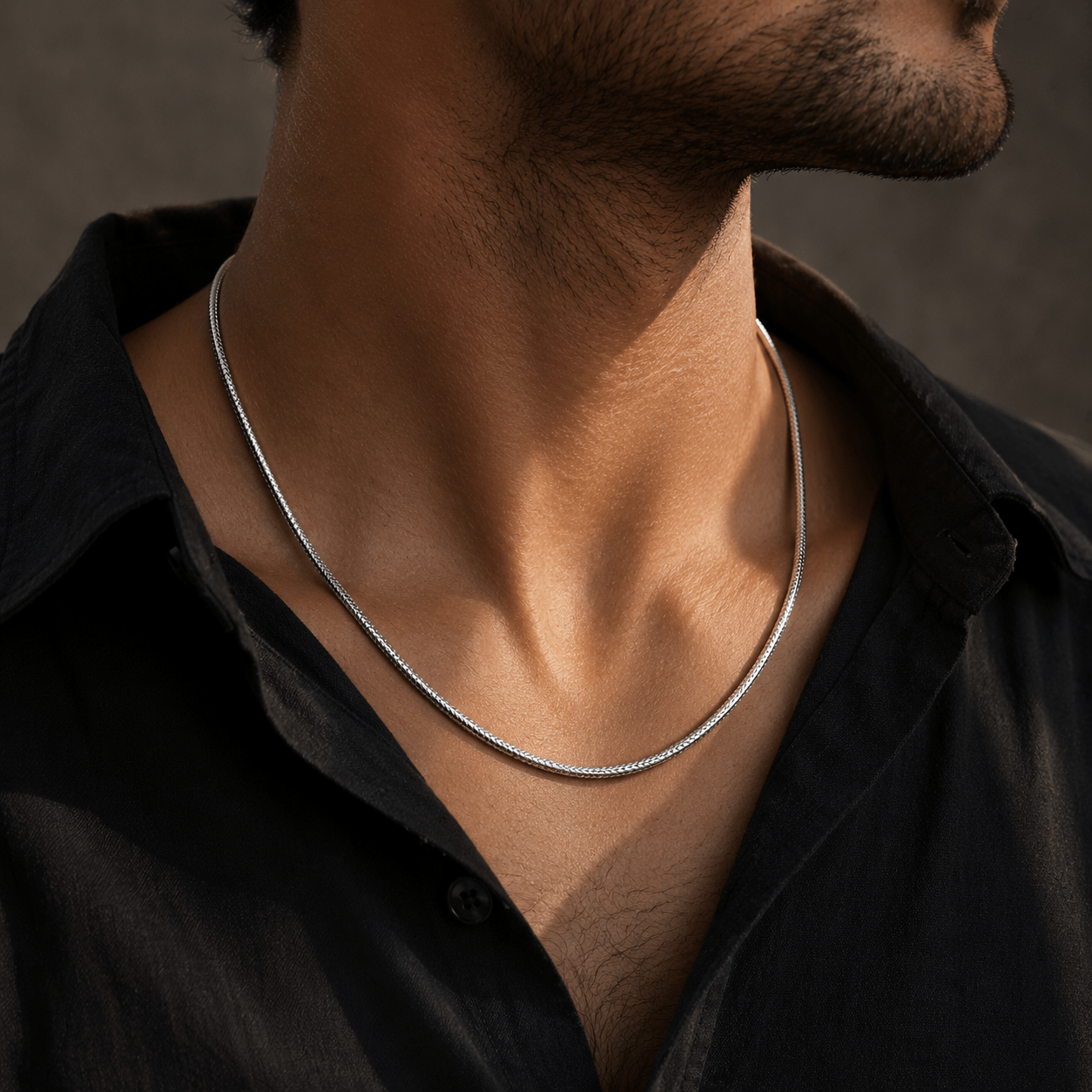 Textured Snake Chain in 925 Sterling Silver