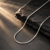 Textured Snake Chain in 925 Sterling Silver