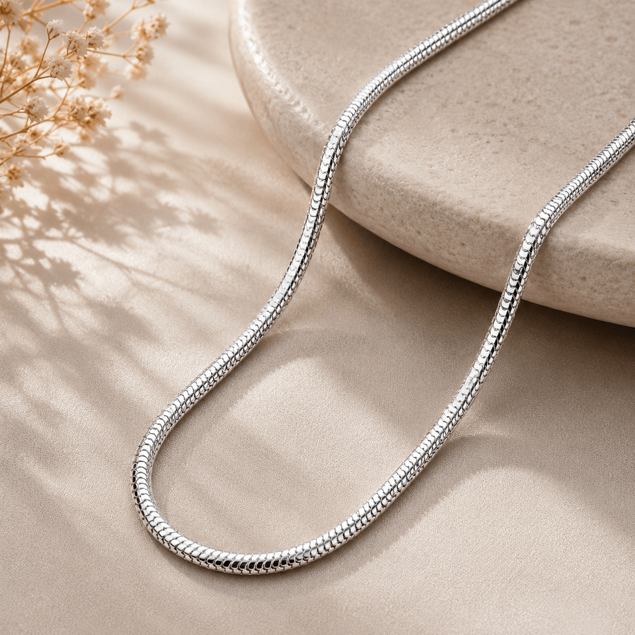 Bold Snake Chain in 925 Sterling Silver