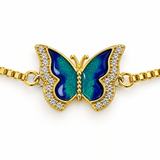 Blue Butterfly Bracelet
