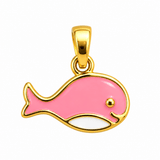 Pink Whale Pendant Necklace