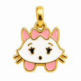 Kitty Bow Pendant Necklace