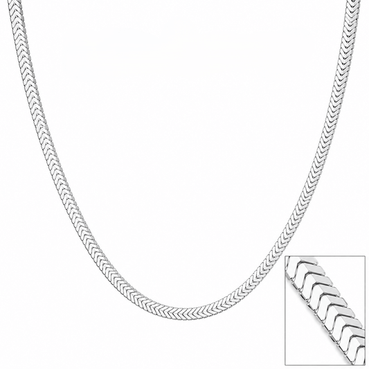 Silver Herringbone Chain