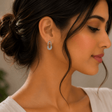 Layered Arc Drop Earrings