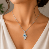 Evil Eye Hamsa Pendant