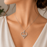 Dual Heart CZ Pendant