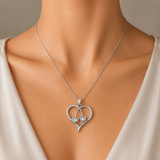 Dual Heart CZ Pendant