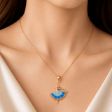 Ballerina Enamel Pendant