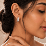 Celeste Pavé Hoop Earrings