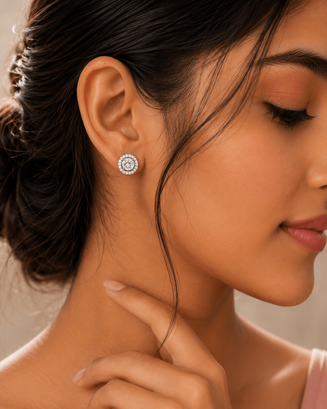 Aurora Halo Stud Earrings