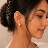 Pearl Bloom Stud Earrings